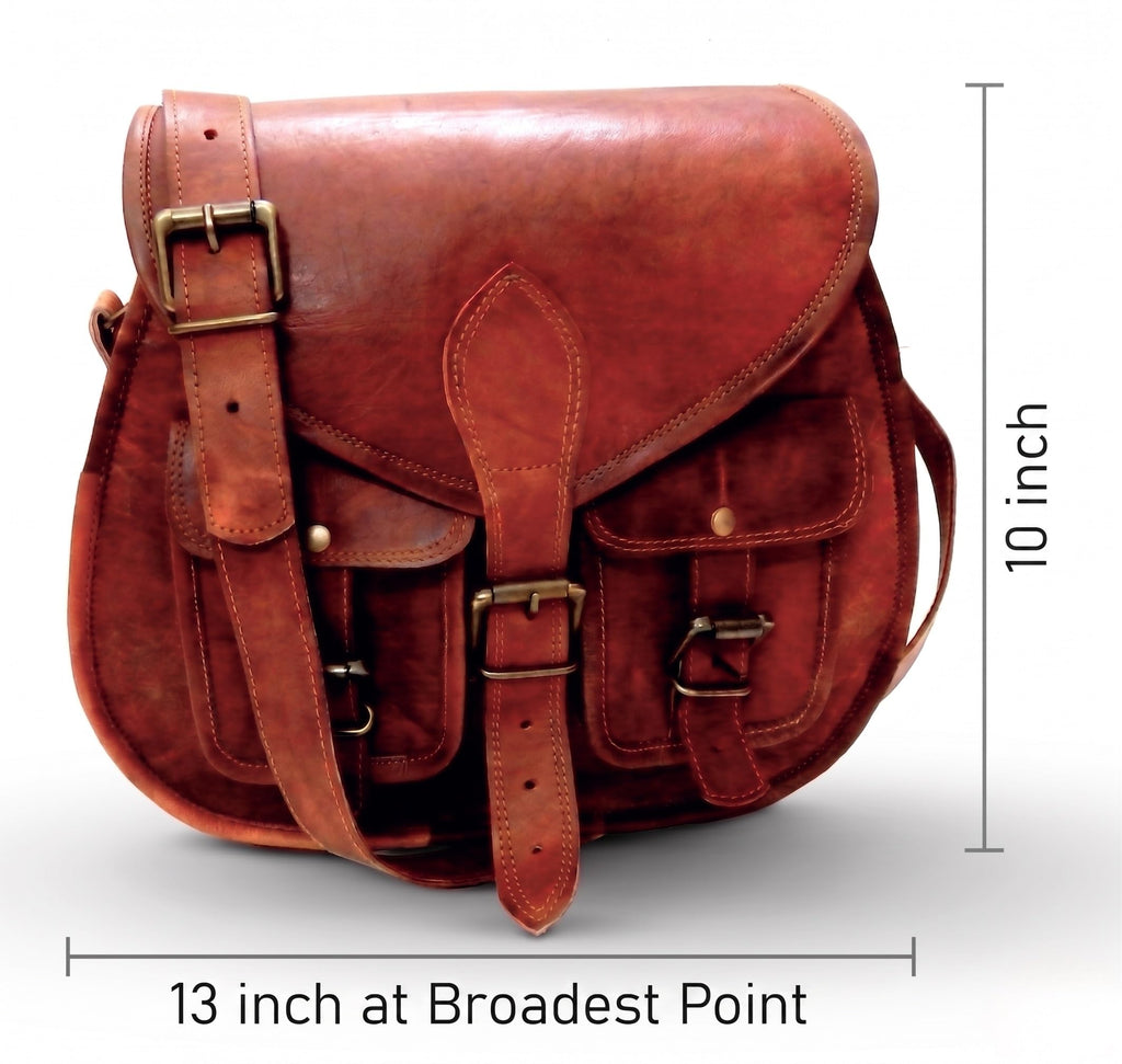Women Vintage Style Genuine Leather Crossbody Shoulder Bag R1230