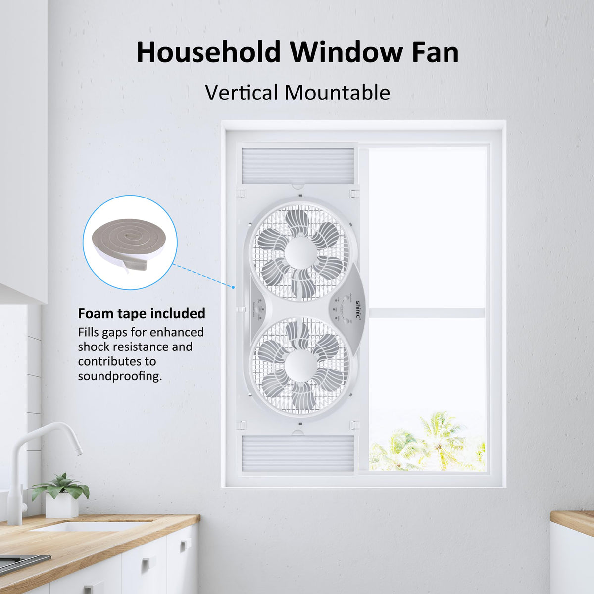 9" Reversible 3-Speed Window Fan S9403