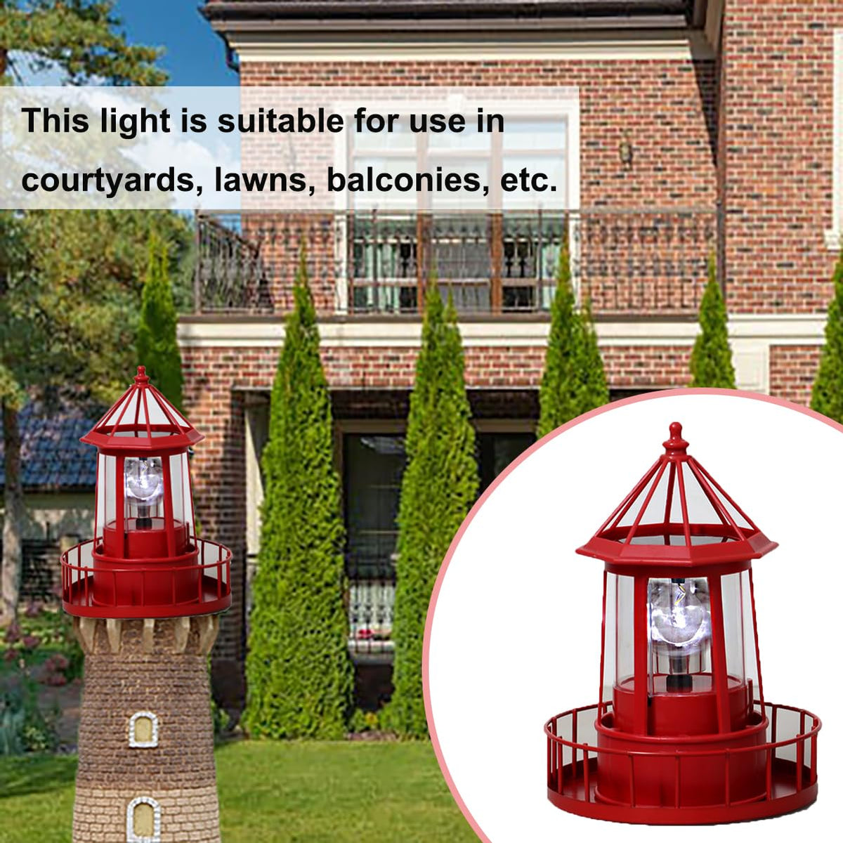 Solar Powered Lighthouse N850699