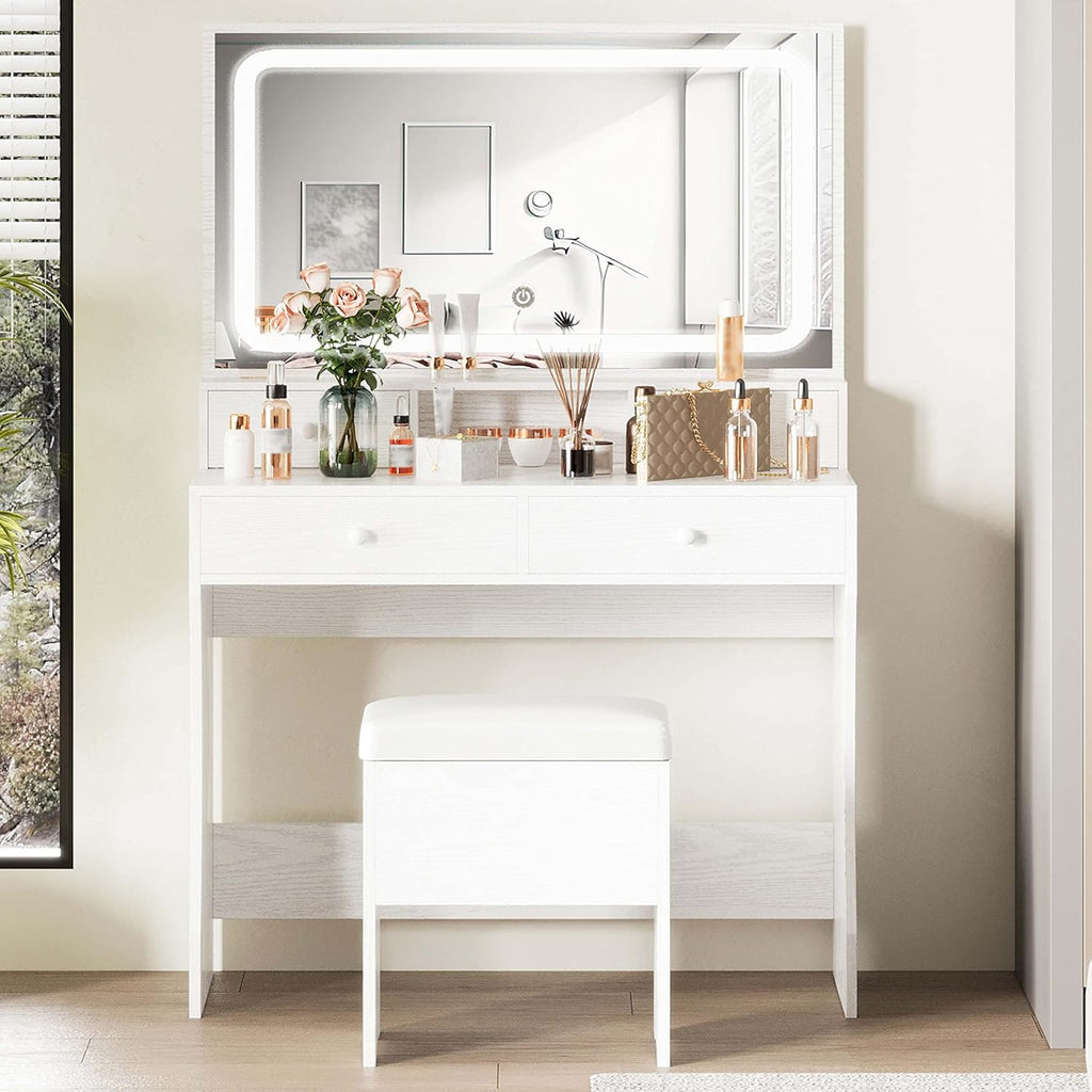 Vanity Desk with Charging Station R640561
