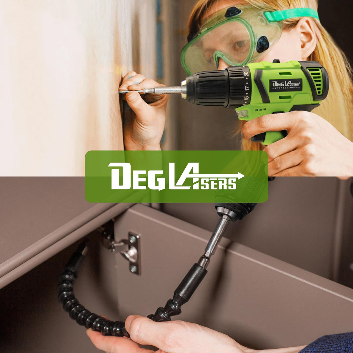 16.8V Cordless Brushless Power Drill with Battery and Charger U46261