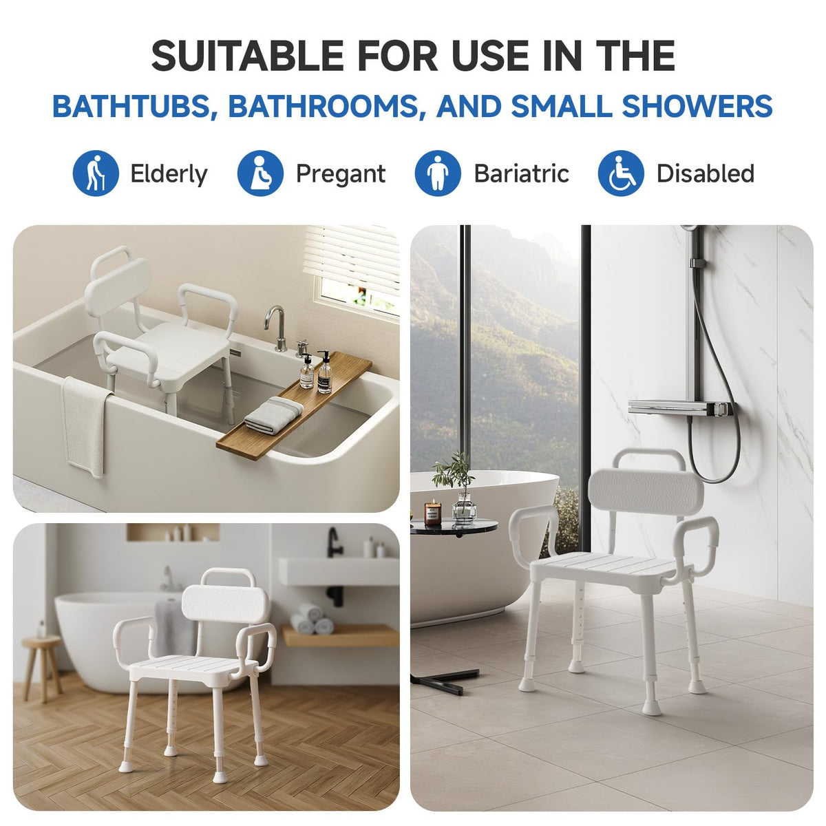 Shower Chair with Back & Arms T991629