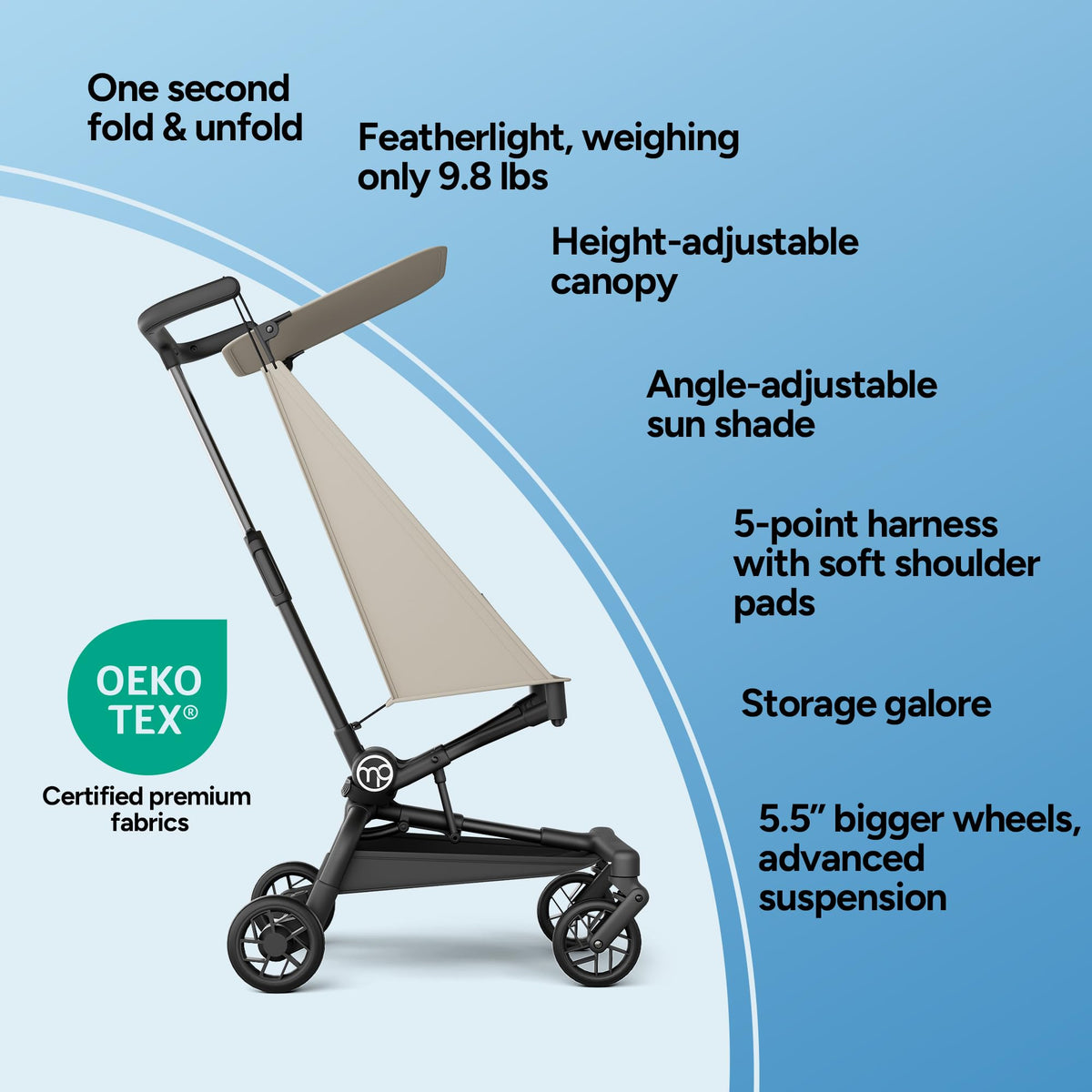 Ultra-Lightweight Travel Stroller 9.8lbs I4229