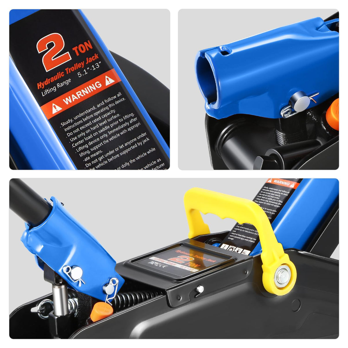 2 Ton Car Jack and Stands Kit Blue B8000