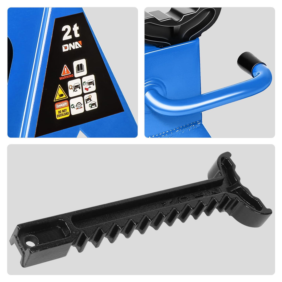 2 Ton Car Jack and Stands Kit Blue B8000