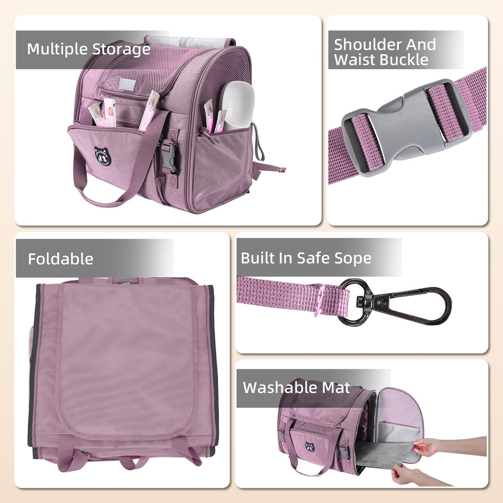 Expandable Large Cat Carrier Backpack V6749