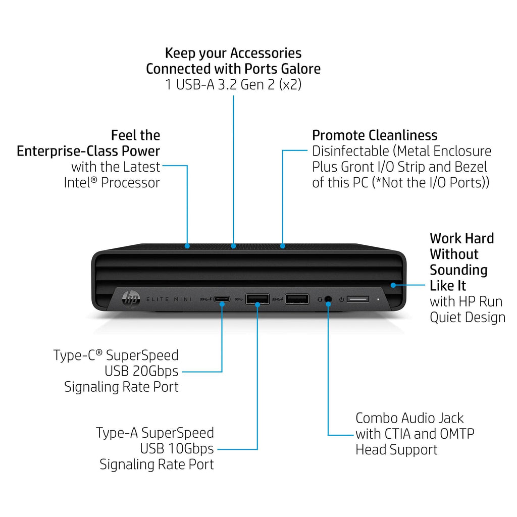 Mini PC Desktop Computer, Intel Core i5-14500, 16GB DDR5 RAM, 512GB SSD, Keyboard & Mouse Included, Windows 11 Pro J324358