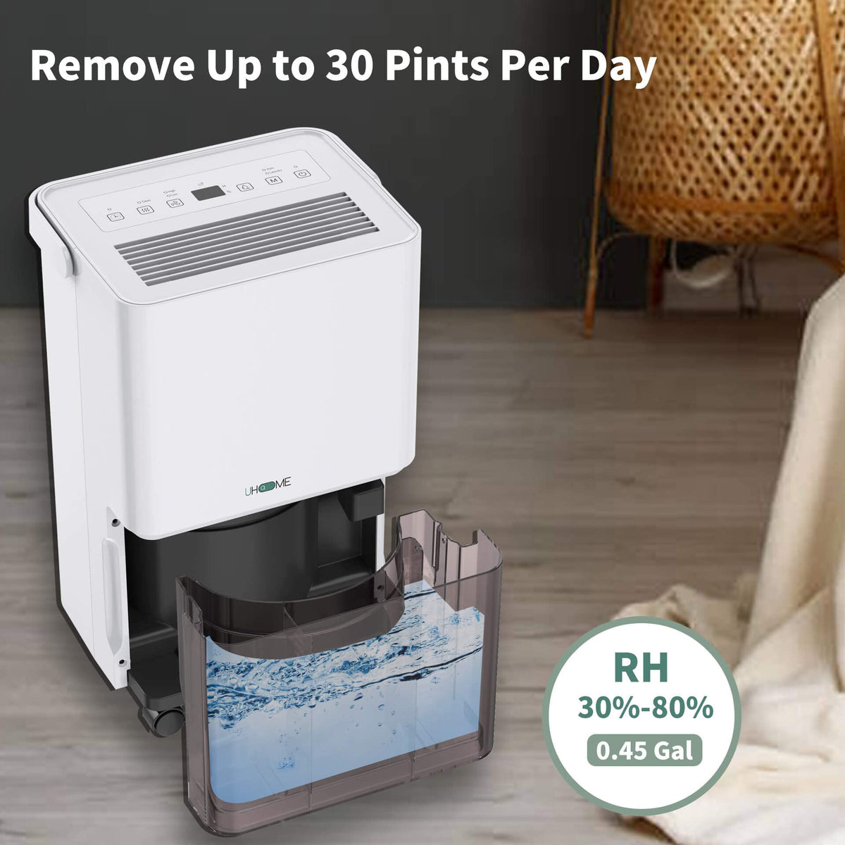 30 Pint Dehumidifier with Activated Carbon Filter J814400