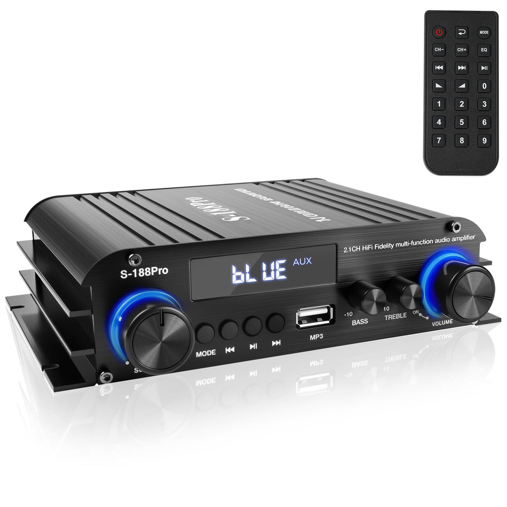 2.1 Channel Stereo Audio Amplifier Bluetooth 5.0 with Remote R179