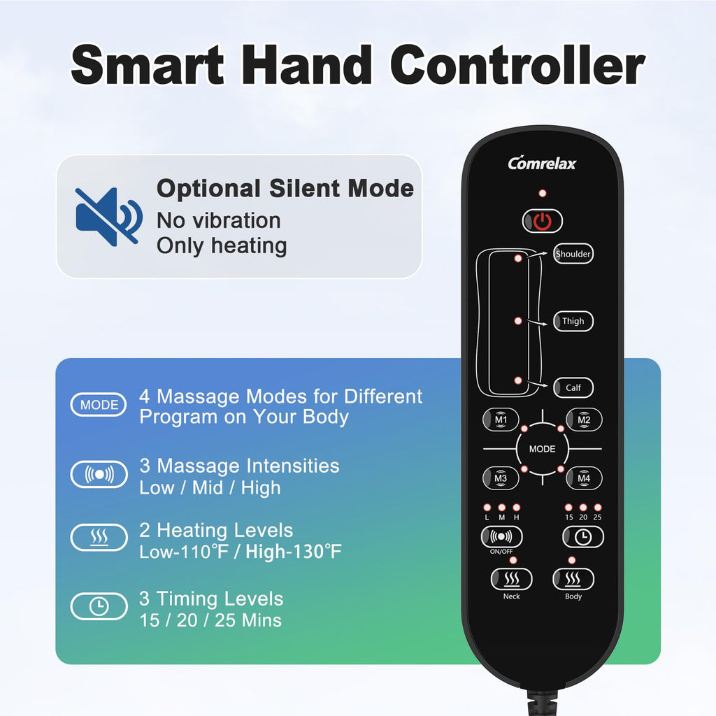 Full Body Massage Mat with 3 Heating Zones S5628