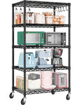 Wire Storage Rack with Wheels Metal Shelving Y905