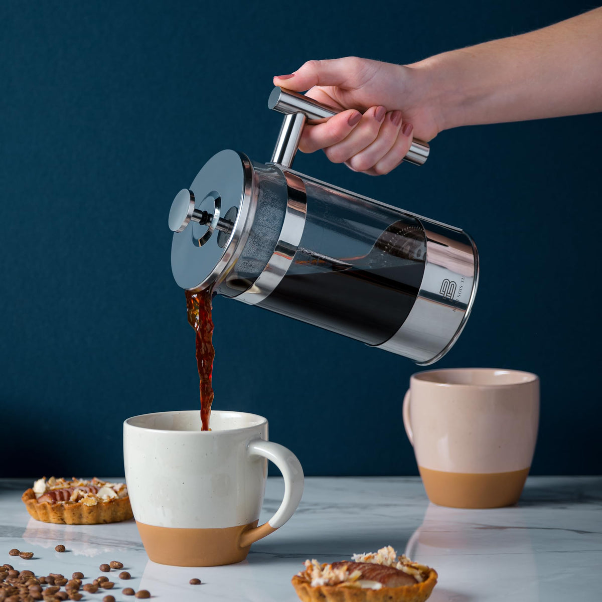 34 oz Borosilicate Glass French Press Coffee Maker U259211