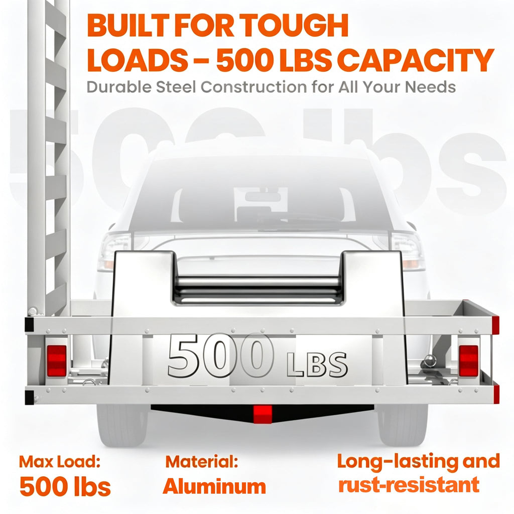 Aluminum Hitch Cargo Carrier with Ramp G76568