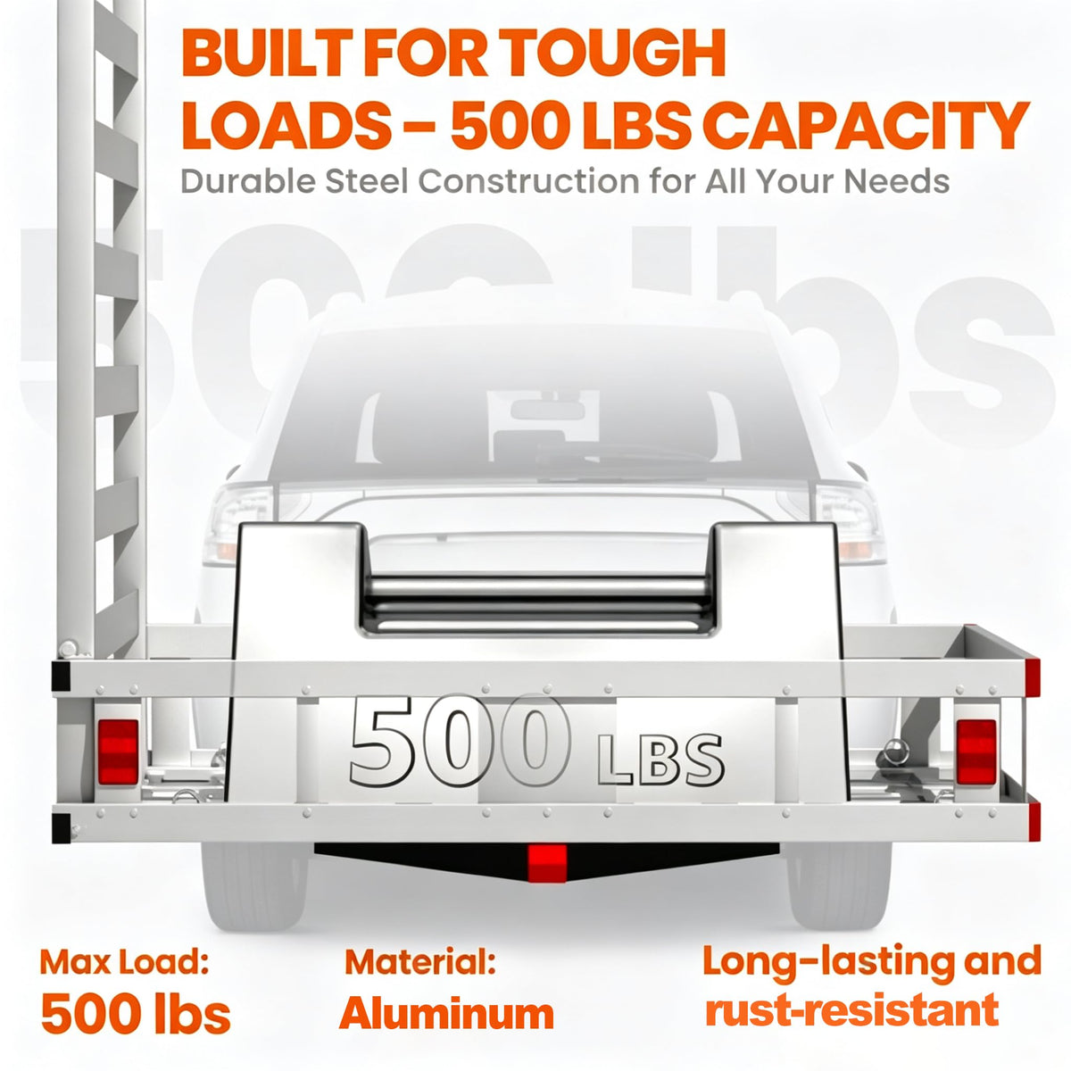 Aluminum Hitch Cargo Carrier with Ramp G76568