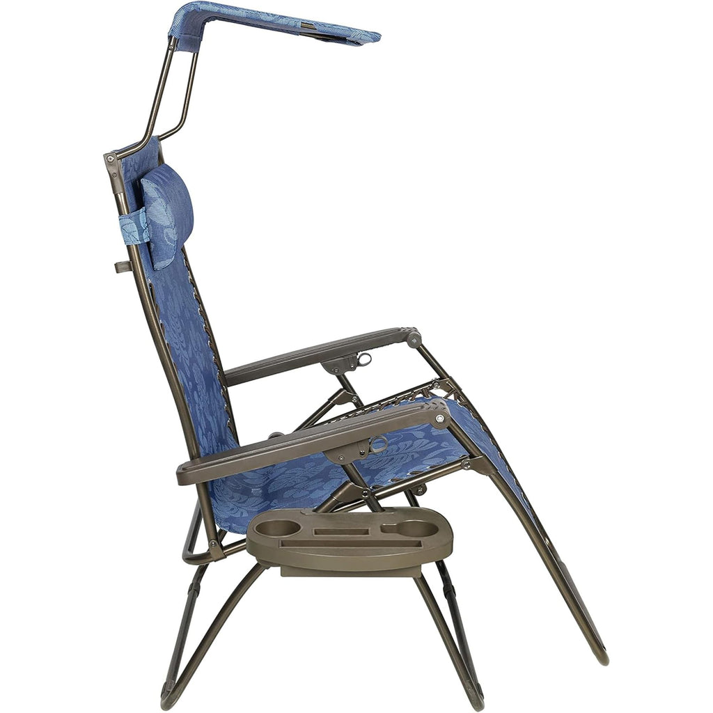 Blue Set of 2 Zero Gravity Outdoor Lounge Chair N845