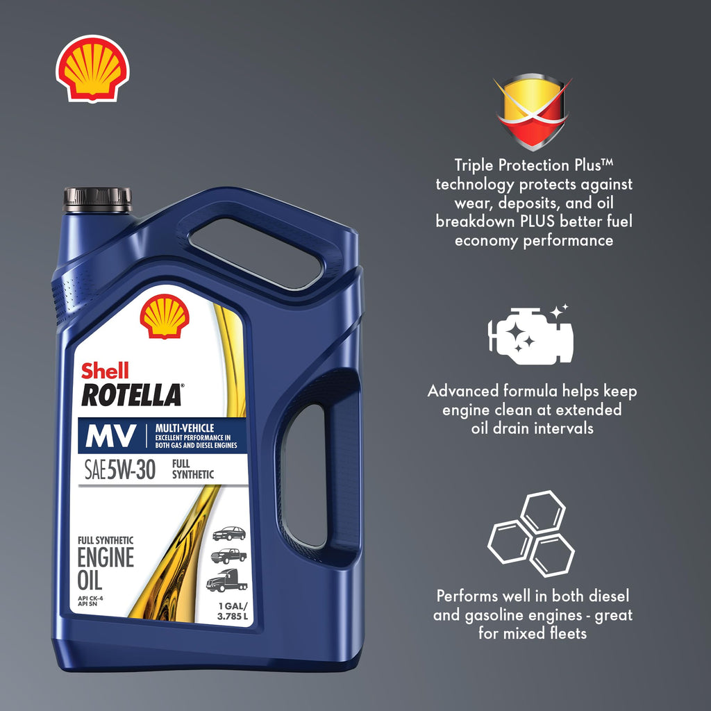 Full Synthetic 5W-30 Diesel Engine Oil, 1 Gallon (3 Pack) Q883