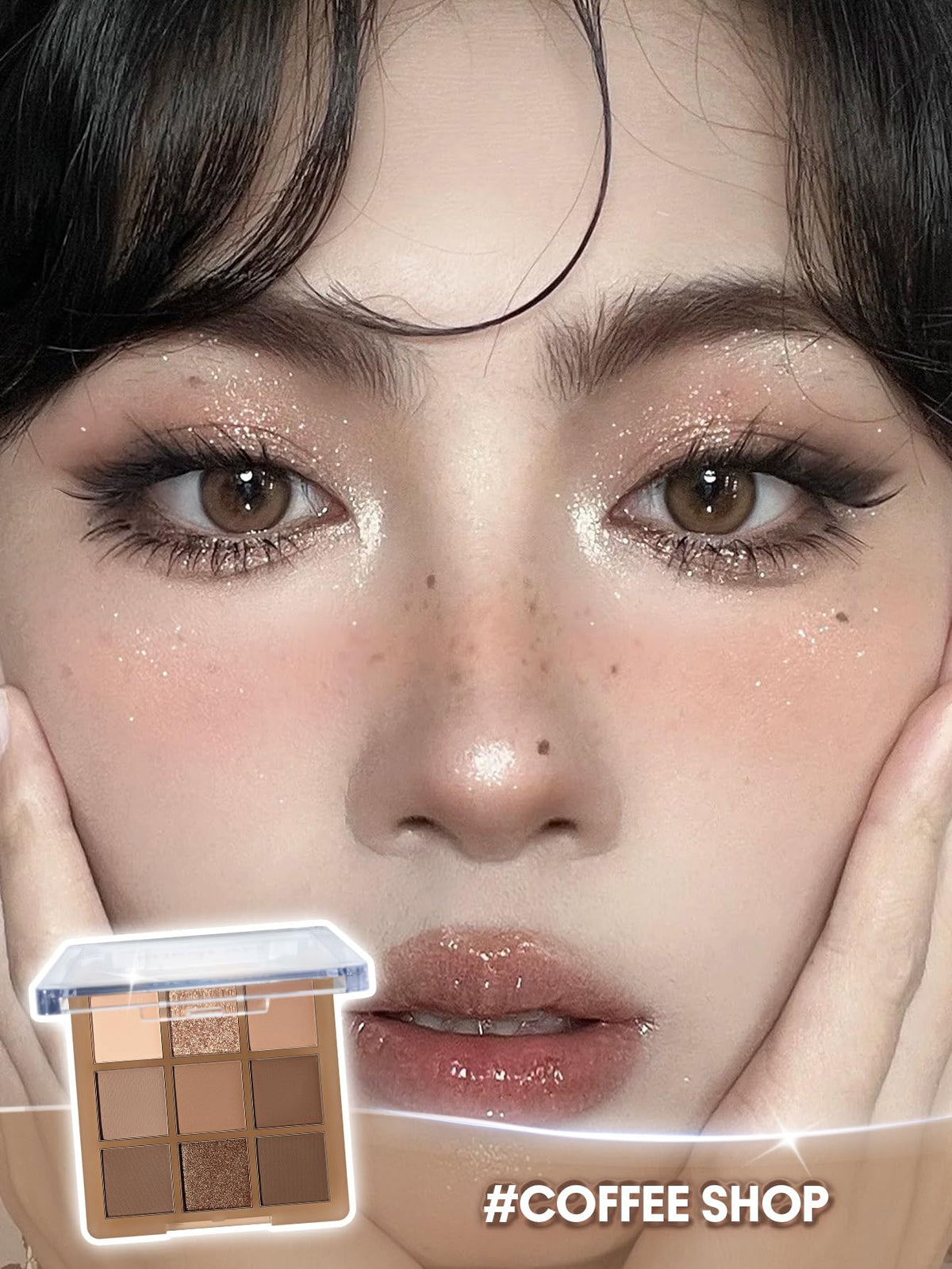 9-Color Shimmer & Matte Eyeshadow Palette D95401