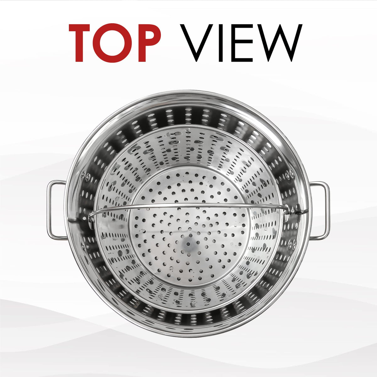 Stainless Steel Stock Pot with Steamer Basket 40 Quart U494