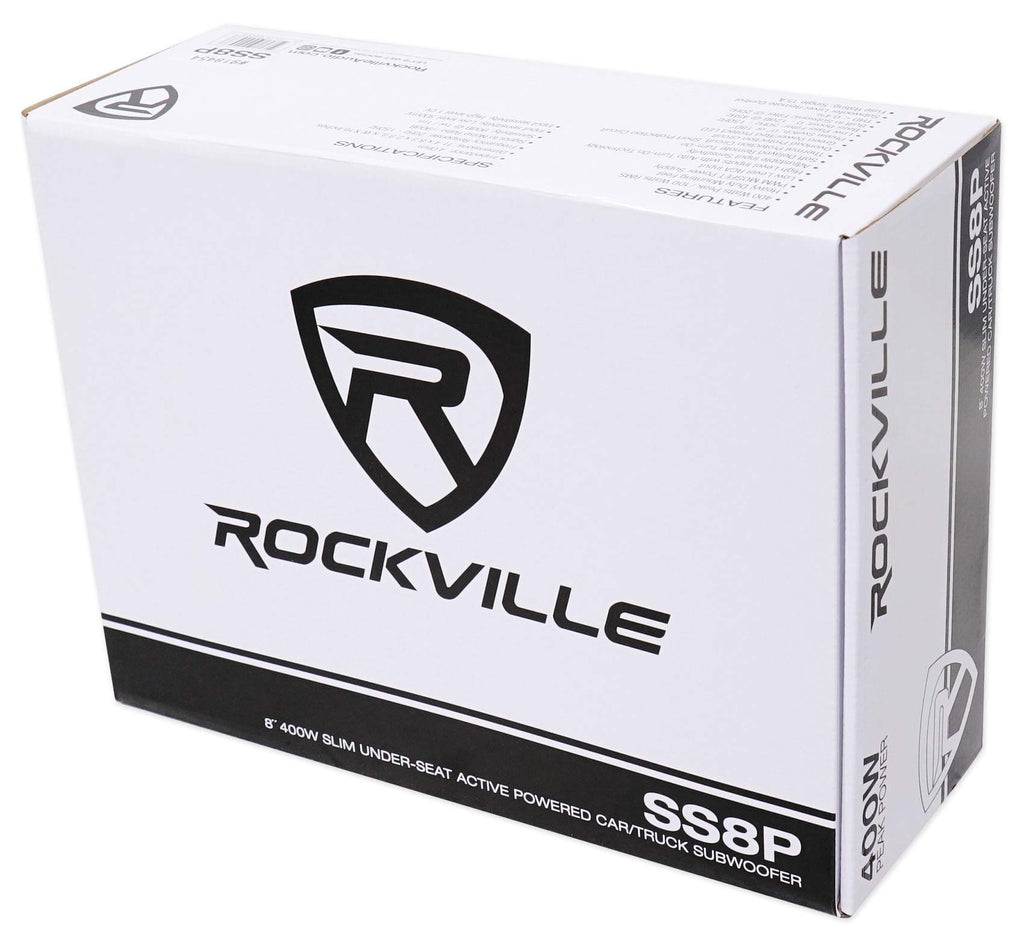 8" Powered Under-Seat Car Subwoofer O834136