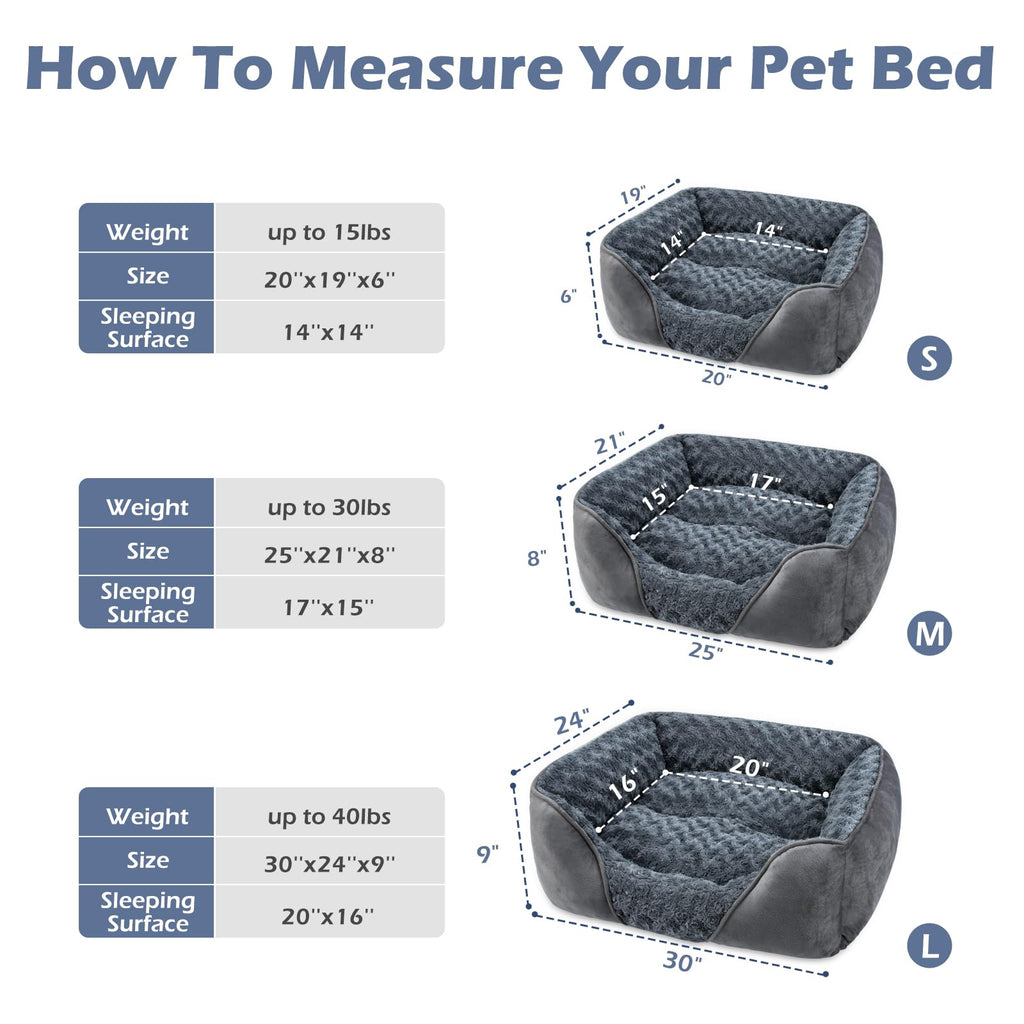 Washable Orthopedic Dog Bed with Anti-Slip Bottom I1084
