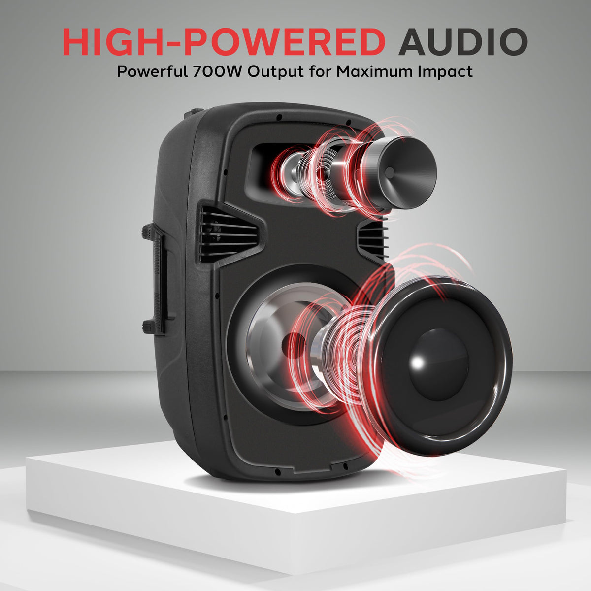 Dual 8 Inch Powered PA Speaker System K81914