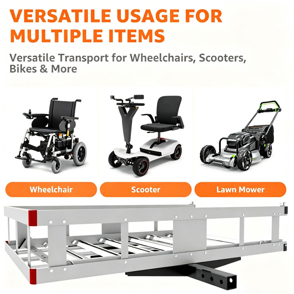 Aluminum Hitch Cargo Carrier with Ramp G76568