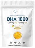 1000mg Omega 3 Fish Oil DHA EPA 200 Softgels W64453