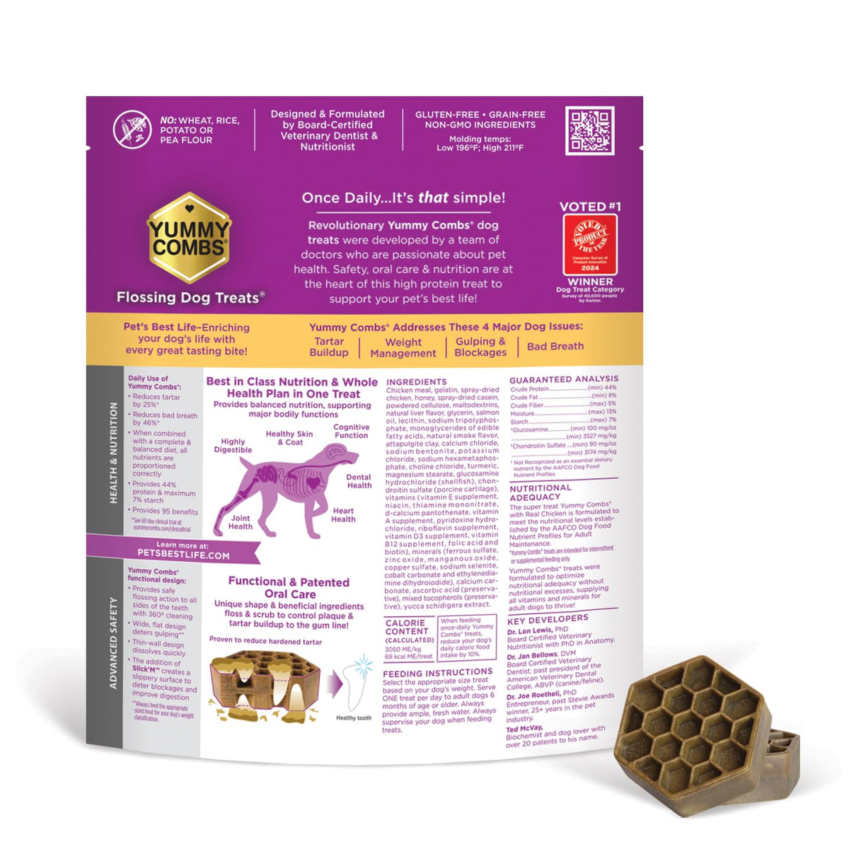 Chicken Dog Dental Treats Large 24oz & Medium 36 oz G259