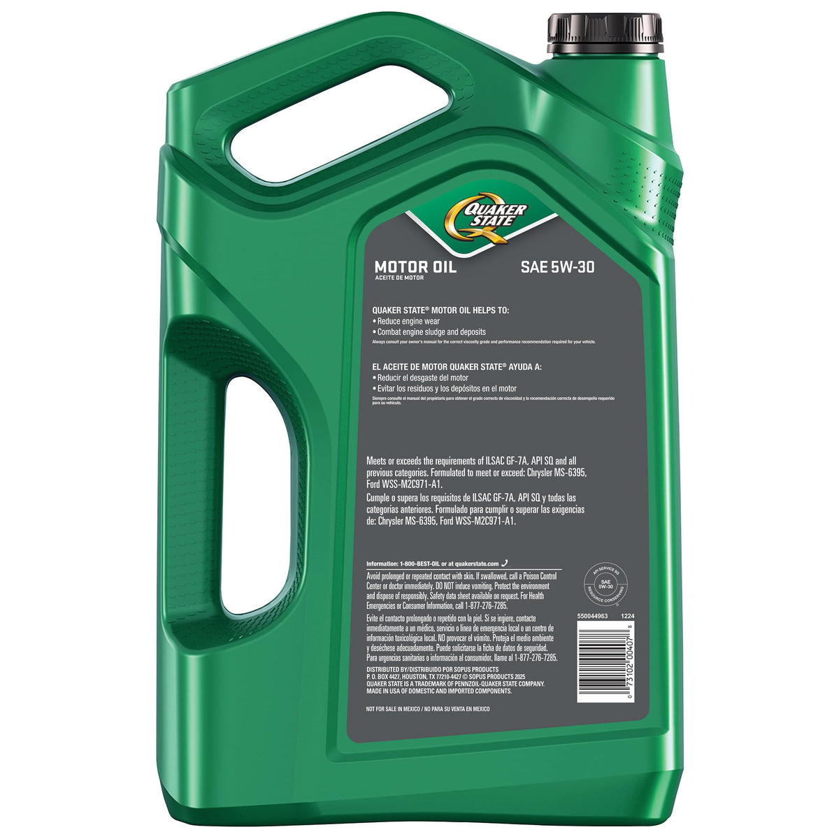 5W-30 Motor Oil 5 Quart 3 Pack X591