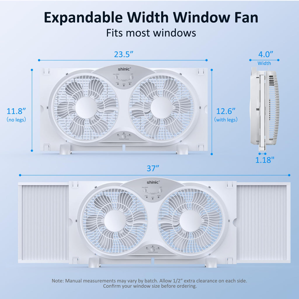 9" Reversible 3-Speed Window Fan S9403