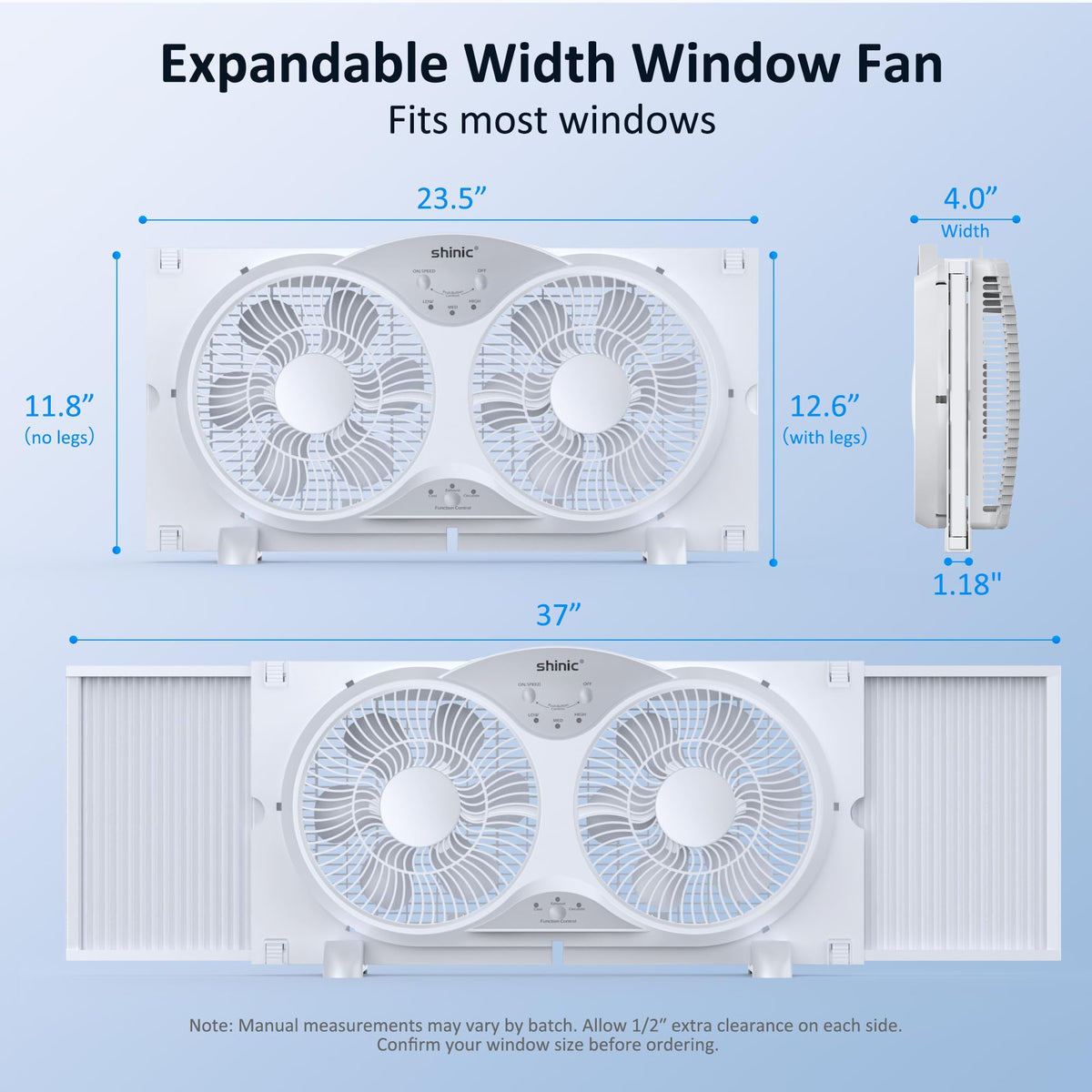 9" Reversible 3-Speed Window Fan S9403