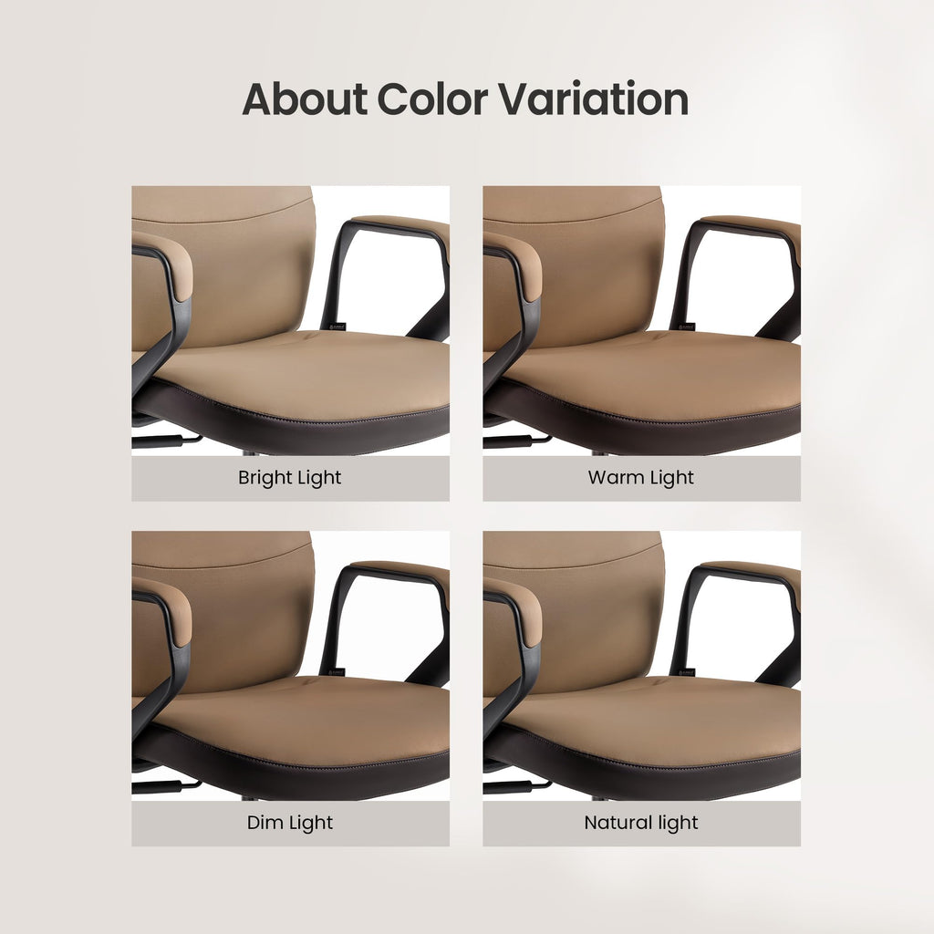 Brown Leather Executive Office Chair X536853