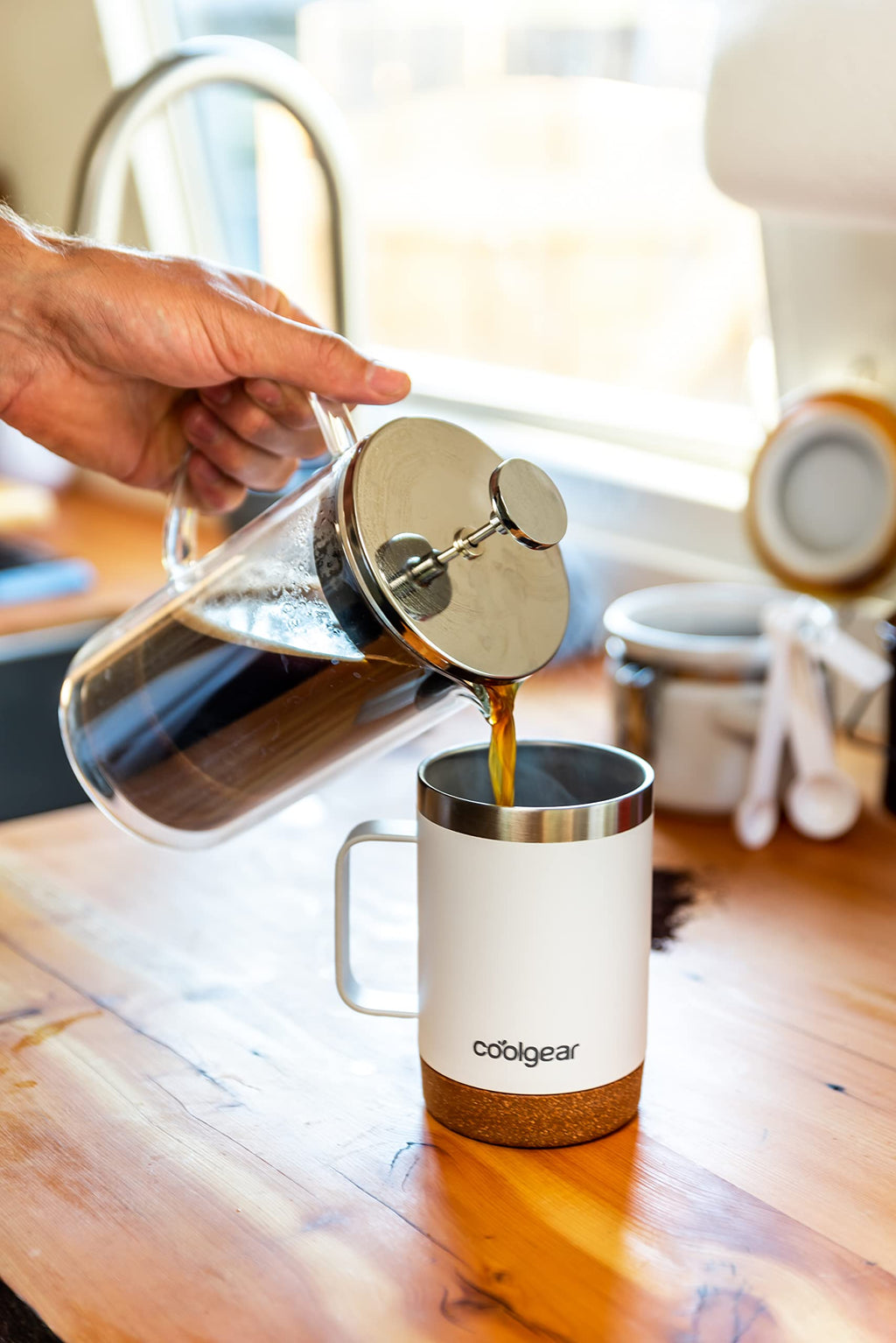 Stainless Steel Copper Lined Mug with Handle 2 Pack 16 oz Z8093
