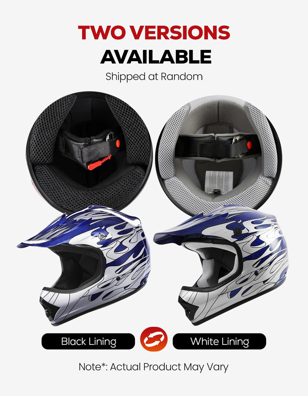 Youth DOT Approved Full Face Motocross Helmet A235