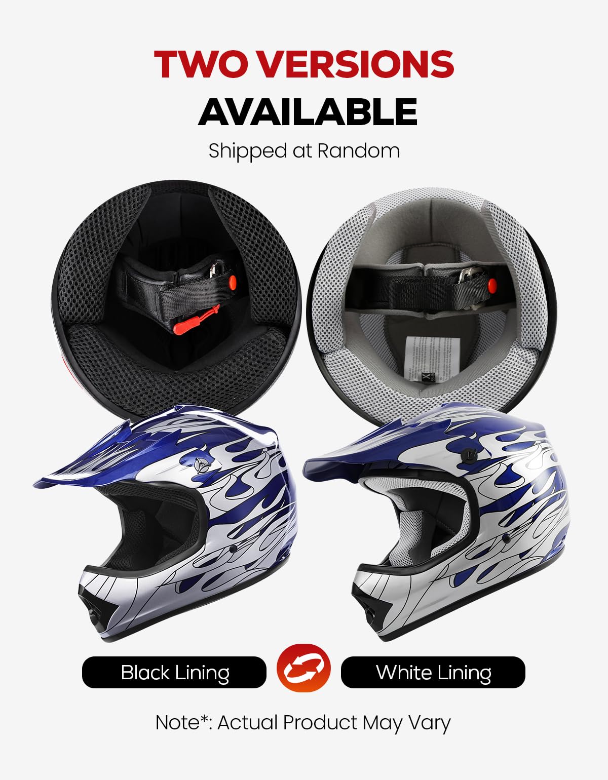 Youth DOT Approved Full Face Motocross Helmet A235