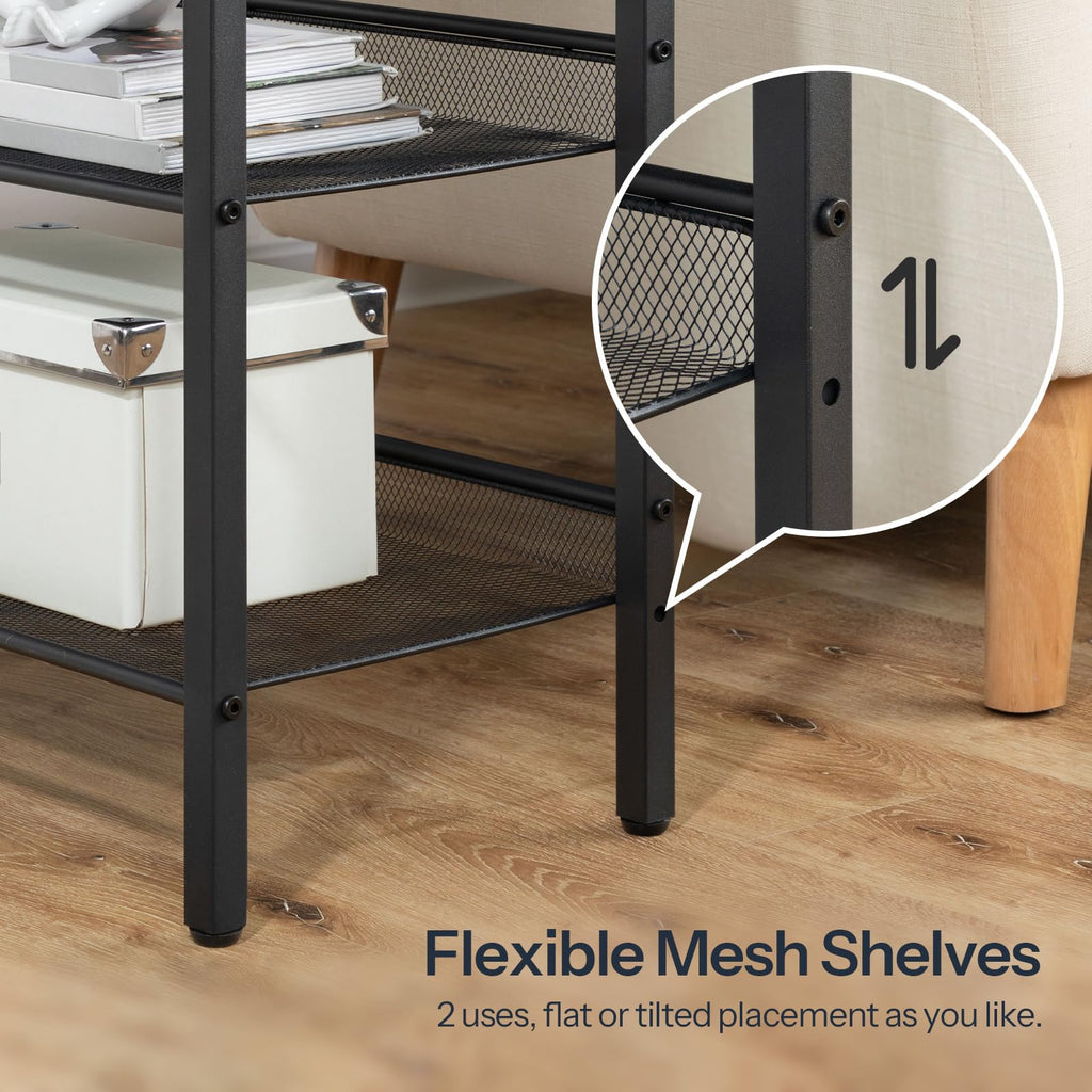 3-Tier Narrow End Table with Charging Station A84109