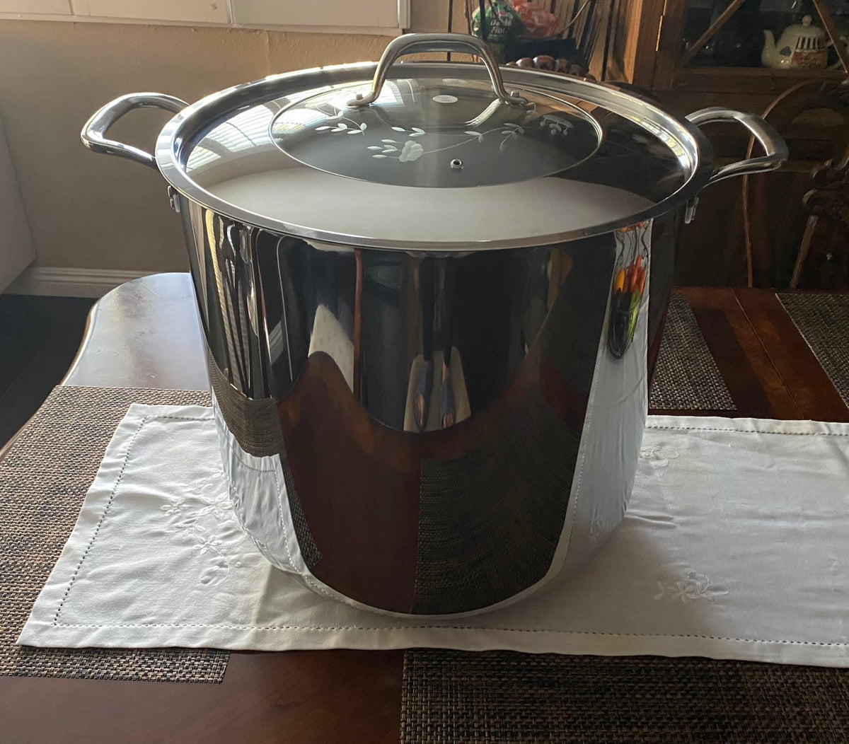 Stainless Steel 60-qt Stockpot with Steaming Rack I792383