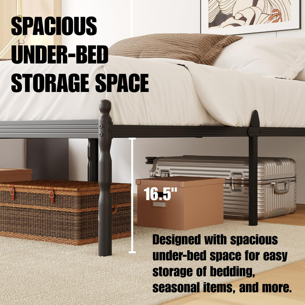 18" Metal Queen Platform Bed Frame M731