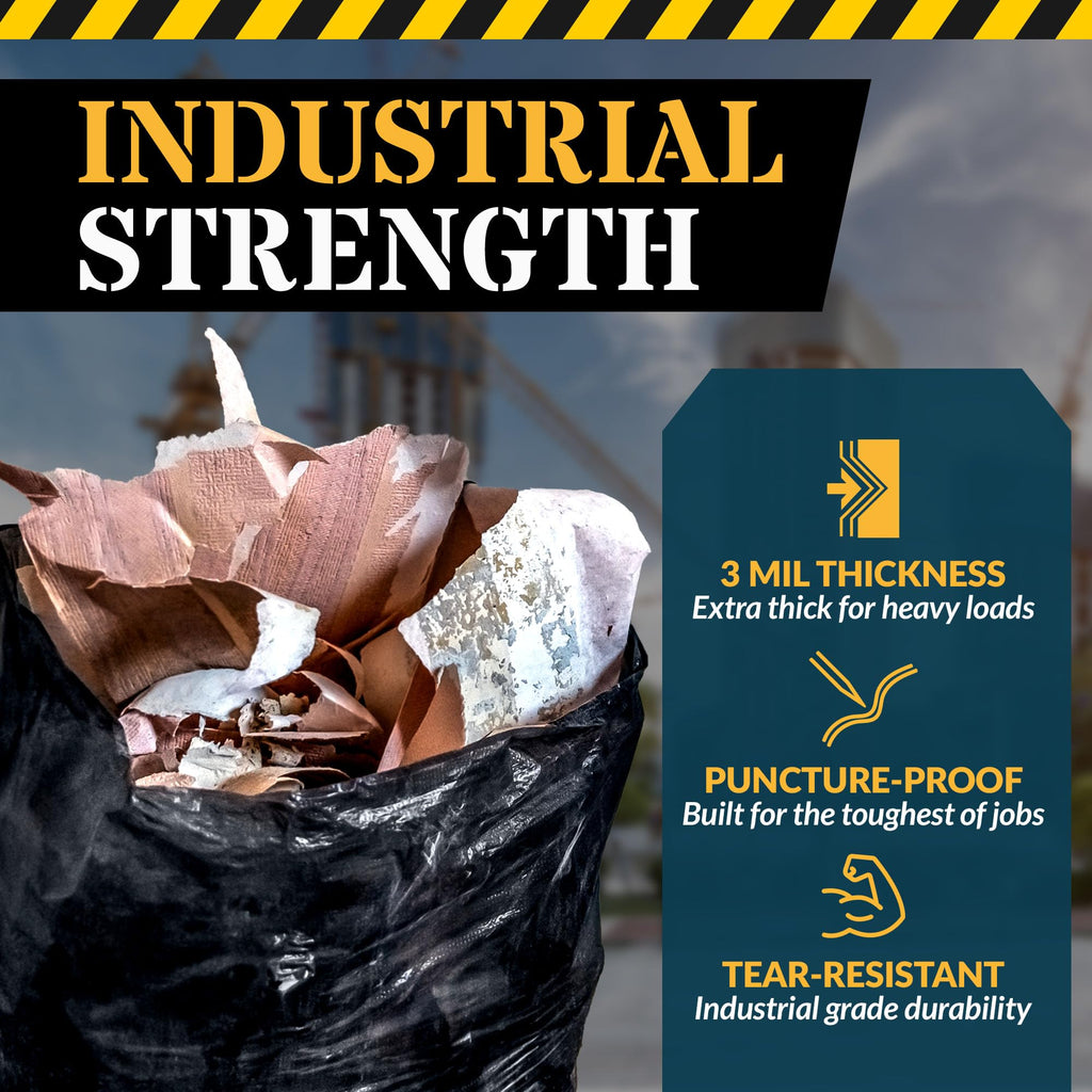 55 Gallon Heavy Duty Trash Bags A6629