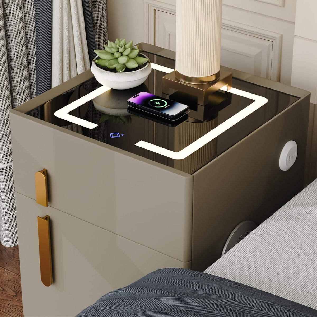 Nightstand with Wireless Charging X1736