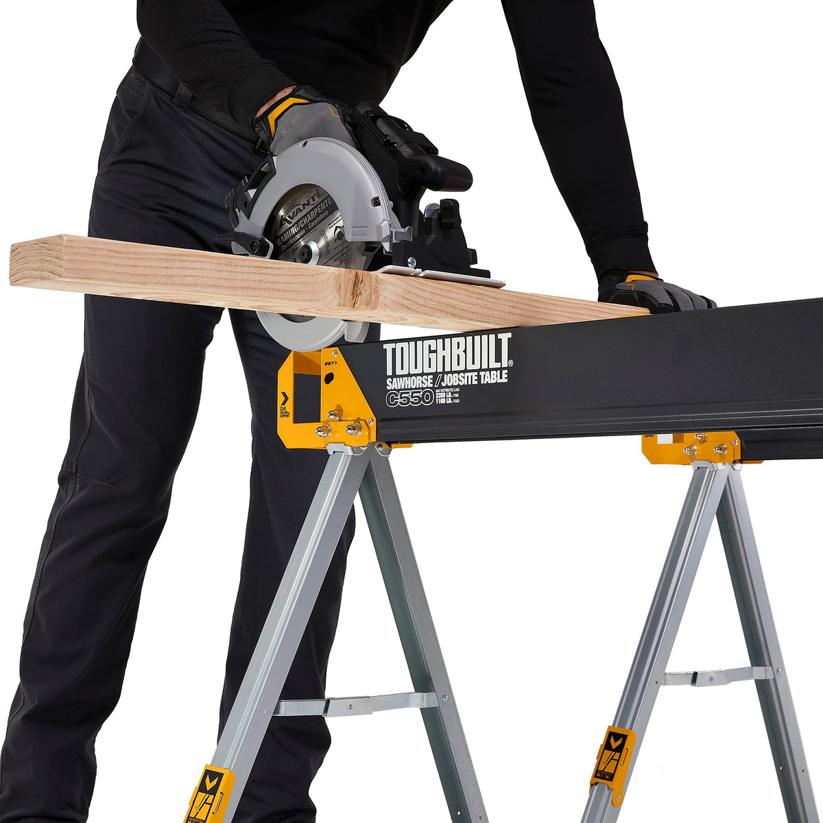 Folding Sawhorse & Jobsite Table 2-Pack X836932