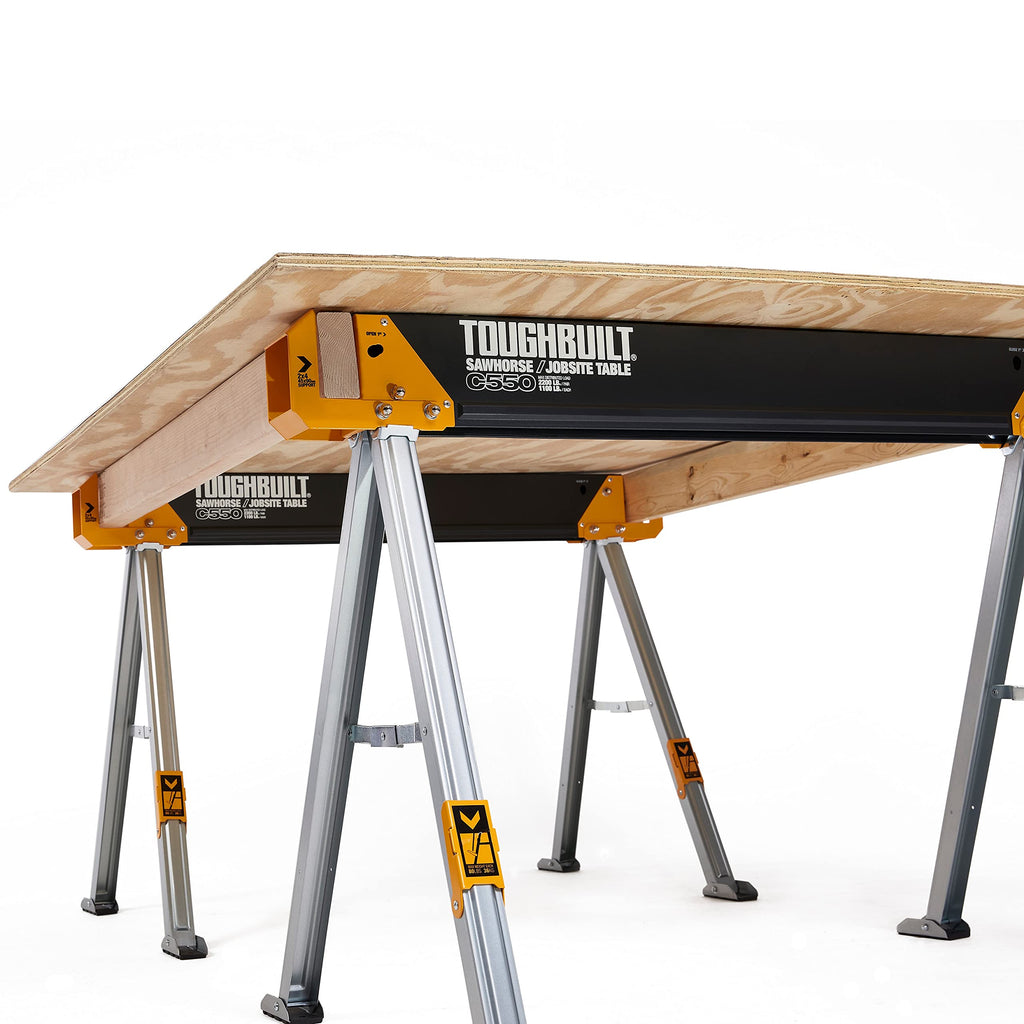 Folding Sawhorse & Jobsite Table 2-Pack X836932
