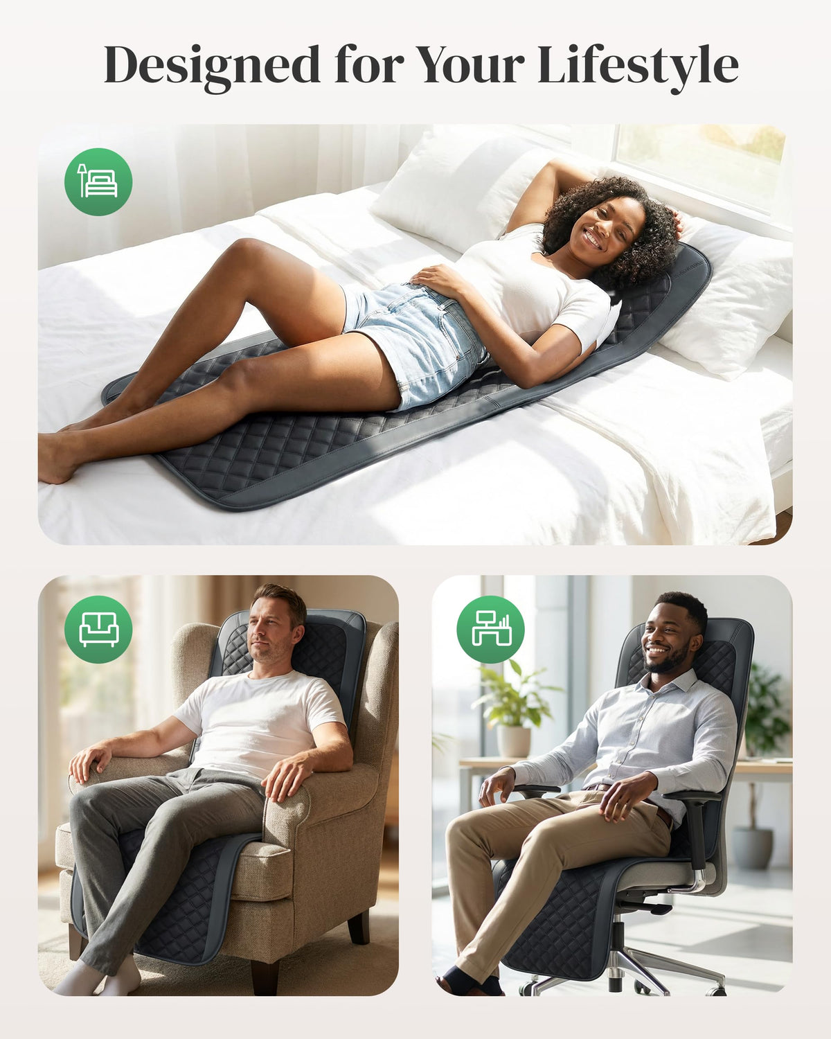 Full Body Massage Mat with Heat Q561906