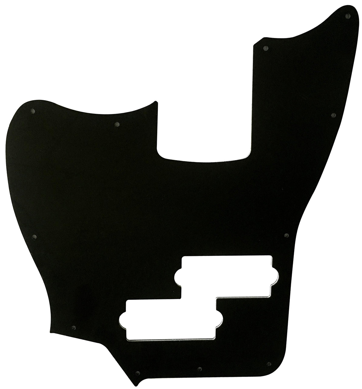 Black 3 Ply Short Scale Bass Guitar Pickguard O545