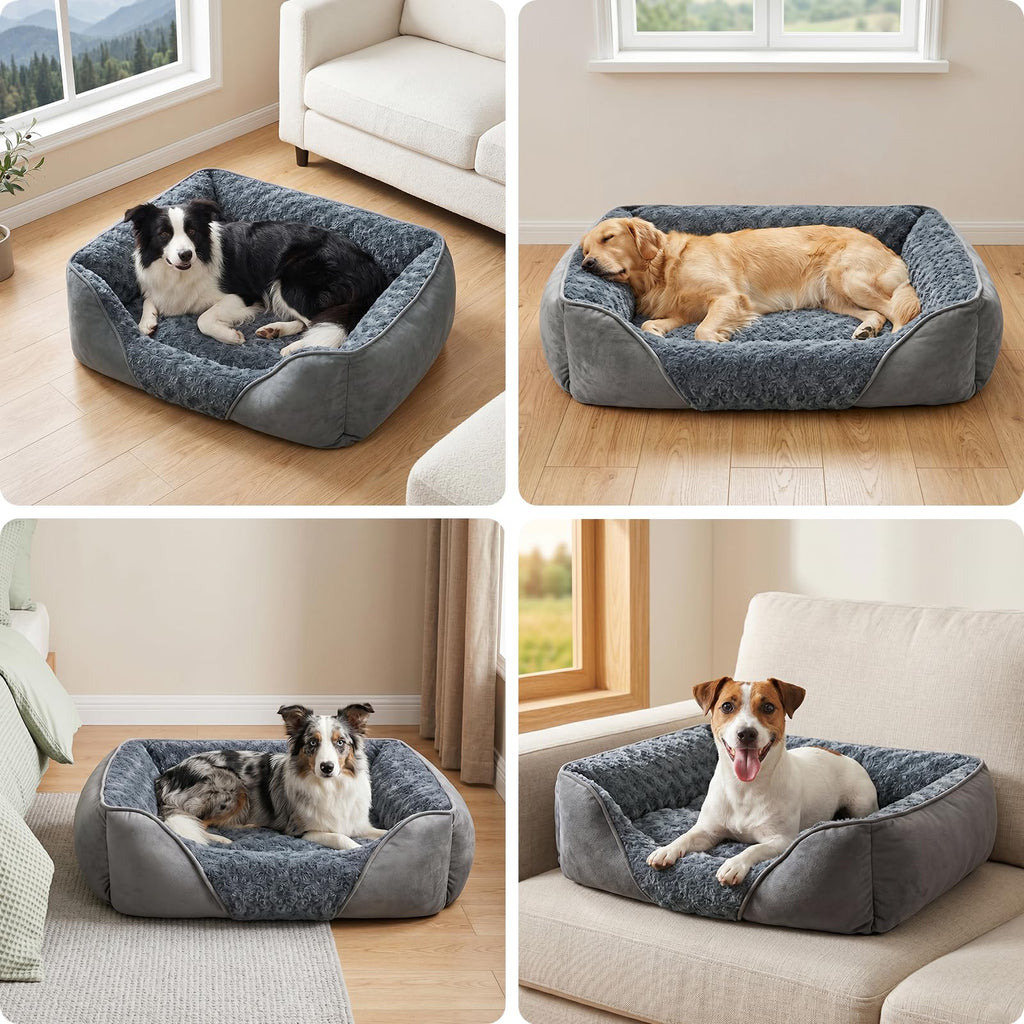 Washable Orthopedic Dog Bed with Anti-Slip Bottom I1084