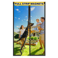 Magnetic Screen Door Fiberglass Mesh 32 x 80 Inch Black X98737