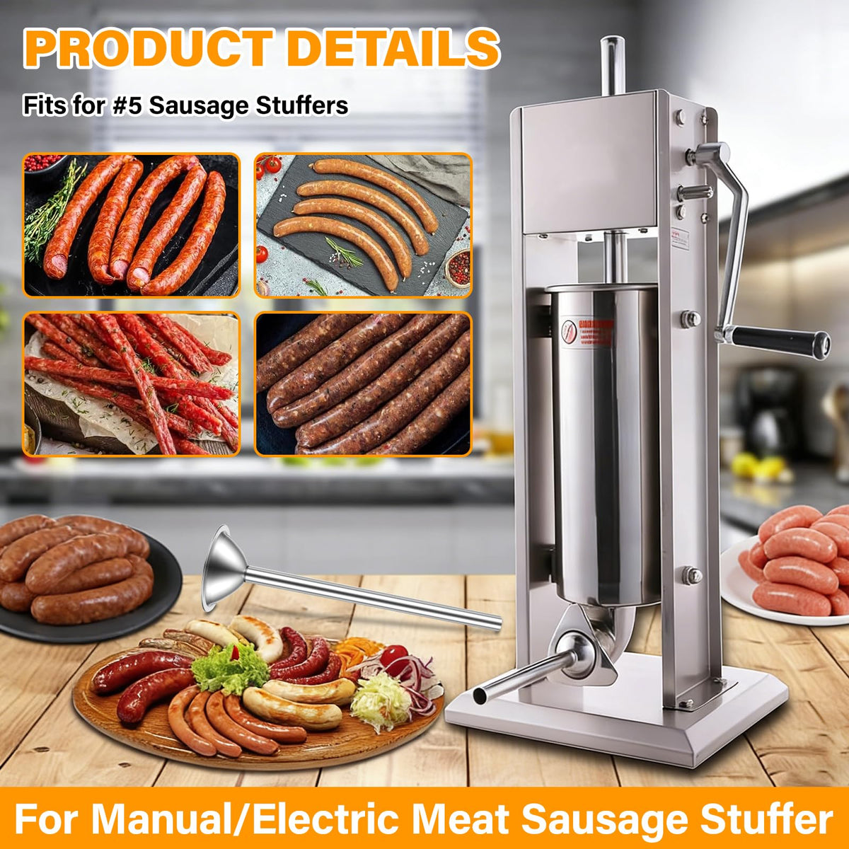 2 Pack 10mm Sausage Stuffer Tubes S75261