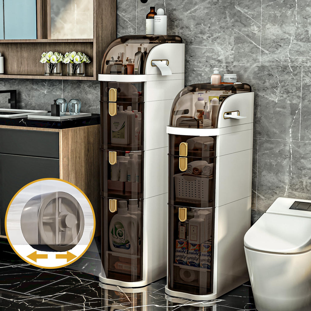 Slim Bathroom Storage Cabinet with Drawers H8199