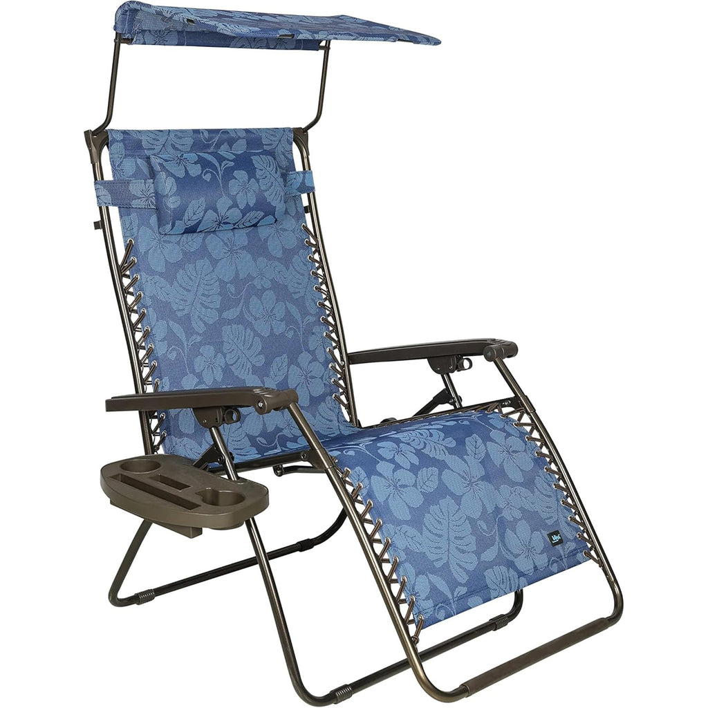 Blue Set of 2 Zero Gravity Outdoor Lounge Chair N845