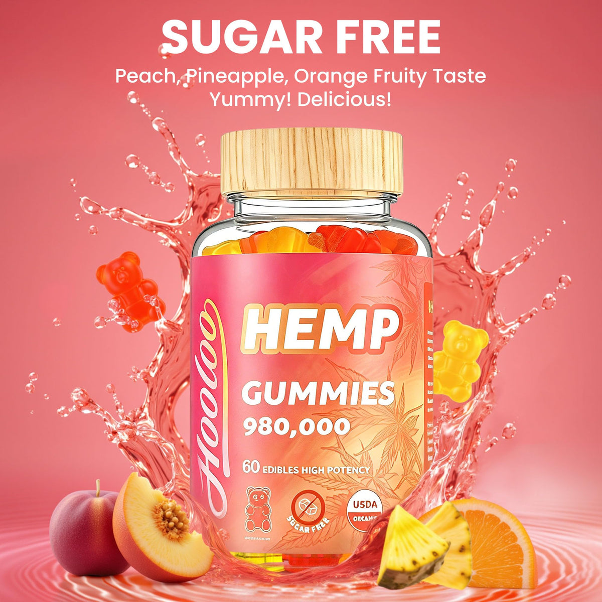 Sugar Free Hemp Gummies N4455